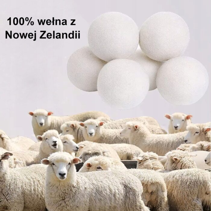 WEŁNIANE KULE DO SUSZARKI ZESTAW 6SZT - obrazek 2